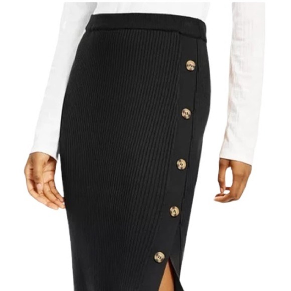 Hippie Rose Button Sweater Skirt - Picture 2 of 7